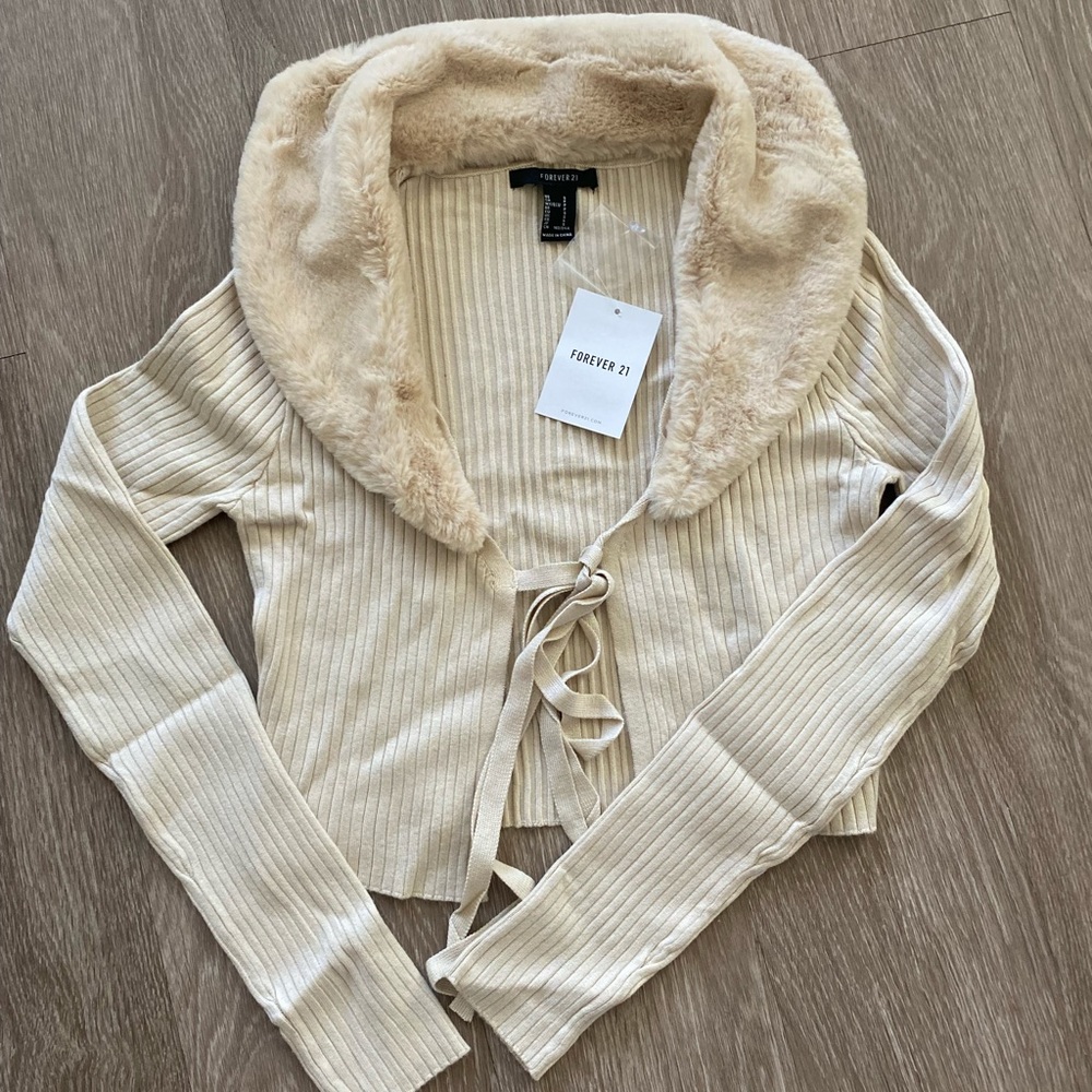 Cropped Cardigan Sweater NWT